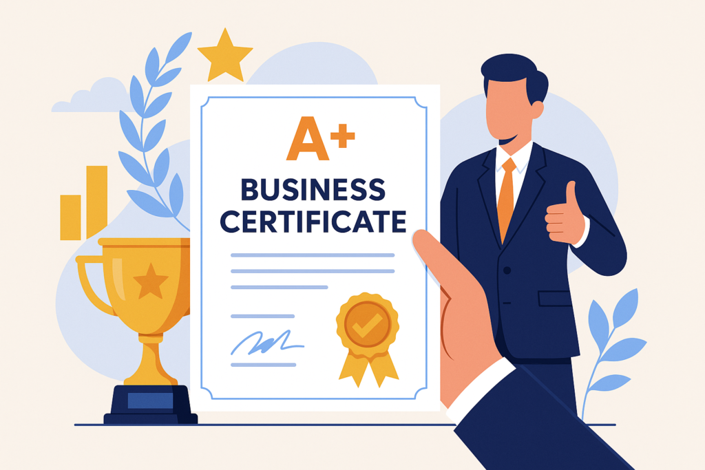 Achieving Excellence: The Prestige and Impact of the A+ Business Certification